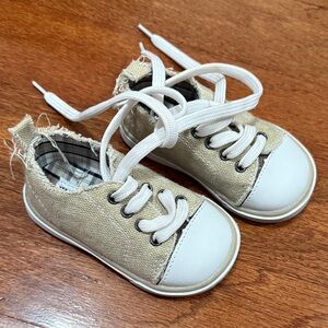 Zara S-4 Tan and White Kids Sneakers